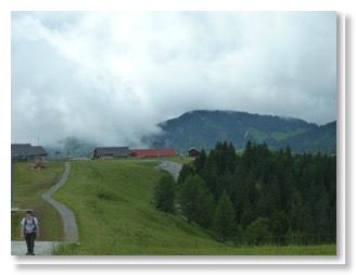 High on an alpine hill