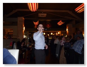 Tom Wyllie singing at Marabini October 13